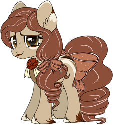 Size: 1280x1412 | Tagged: safe, artist:mintoria, derpibooru import, oc, earth pony, pony, bow, female, mare, simple background, solo, tail bow, transparent background