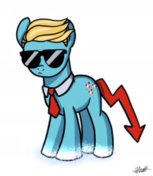 Size: 1556x1792 | Tagged: artist needed, safe, derpibooru import, oc, oc only, earth pony, pony, necktie, ponified, sunglasses, wallstreetbets