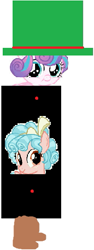 Size: 209x554 | Tagged: safe, artist:arvin-sweetiepupfan, derpibooru import, cozy glow, princess flurry heart, pegasus, pony, 1000 hours in ms paint, it came from deviantart