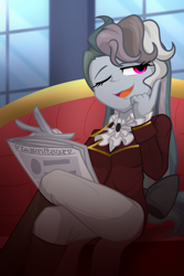 Size: 2000x3000 | Tagged: safe, artist:geraritydevillefort, derpibooru import, rainbow dash, equestria girls, female, newspaper, rainbow dantes, solo, the count of monte cristo, the count of monte rainbow