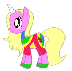 Size: 900x898 | Tagged: safe, artist:8autumnwolf8, derpibooru import, pony, adventure time, lady rainicorn, ponified, solo