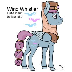 Size: 1024x1024 | Tagged: safe, artist:galefeather, derpibooru import, wind whistler, pony, g1, g1 to g4, generation leap, hat, simple background, solo, white background