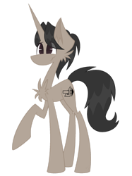 Size: 1280x1707 | Tagged: safe, artist:midori-kiwa-art, derpibooru import, oc, oc:archooves, unicorn, simple background, solo, transparent background