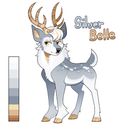 Size: 834x839 | Tagged: safe, artist:lastnight-light, derpibooru import, oc, oc:silver belle, deer, male, simple background, solo, transparent background