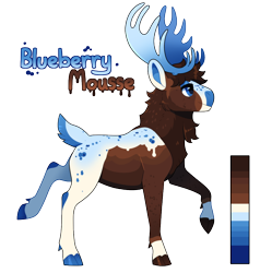 Size: 872x915 | Tagged: safe, artist:lastnight-light, derpibooru import, oc, oc:blueberry mousse, deer, moose, antlers, male, simple background, solo, transparent background