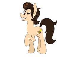 Size: 5000x4000 | Tagged: safe, artist:pencilsparkreignited, derpibooru import, oc, oc only, earth pony, 2021 community collab, derpibooru community collaboration, earth pony oc, male, one eye closed, simple background, smiling, solo, stallion, transparent background, wink