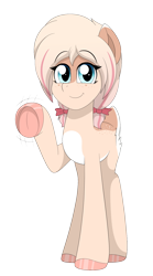 Size: 1000x1800 | Tagged: safe, artist:aarondrawsarts, derpibooru import, oc, oc only, oc:daisy cakes, deer, deer pony, original species, 2021 community collab, derpibooru community collaboration, smiling, smiling at you, underhoof, waving