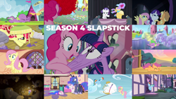 Size: 1978x1112 | Tagged: safe, derpibooru import, edit, edited screencap, editor:quoterific, screencap, amethyst star, apple bloom, applejack, bulk biceps, daisy, eclair créme, flower wishes, fluttershy, jangles, orion, pinkie pie, princess luna, rainbow dash, rarity, sassaflash, seabreeze, shooting star (character), sparkler, spike, sunshower raindrops, twilight sparkle, twilight sparkle (alicorn), written script, alicorn, breezie, dragon, earth pony, pegasus, pony, unicorn, castle mane-ia, equestria games (episode), flight to the finish, for whom the sweetie belle toils, it ain't easy being breezies, maud pie (episode), pinkie pride, princess twilight sparkle (episode), rainbow falls, rarity takes manehattan, somepony to watch over me, trade ya, twilight's kingdom, armor, cartoon physics, crystal empire, crystal guard, crystal guard armor, golden oaks library, mane seven, mane six, royal guard, stormfeather