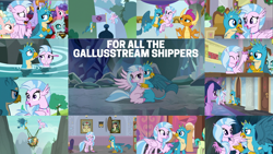 Size: 1970x1109 | Tagged: safe, derpibooru import, edit, edited screencap, editor:quoterific, screencap, applejack, auburn vision, berry blend, berry bliss, cozy glow, gallus, ocellus, rainbow dash, sandbar, silverstream, smolder, twilight sparkle, twilight sparkle (alicorn), alicorn, earth pony, pegasus, pony, a matter of principals, a rockhoof and a hard place, my little pony: the movie, non-compete clause, school daze, she's all yak, the hearth's warming club, uprooted, what lies beneath, female, friendship student, gallstream, hug, male, school of friendship, shipping, straight