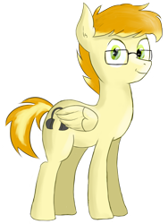 Size: 1452x1932 | Tagged: safe, artist:lazymort, derpibooru import, oc, oc:mort elstar, pegasus, pony, 2021 community collab, derpibooru community collaboration, glasses, looking at you, male, simple background, solo, standing, transparent background