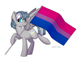 Size: 4200x3300 | Tagged: safe, artist:violyre, derpibooru import, oc, oc only, oc:summer memory, 2021 community collab, bisexual pride flag, derpibooru community collaboration, pride, pride flag, simple background, solo, transparent background