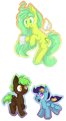 Size: 1135x2059 | Tagged: safe, artist:kyaokay, derpibooru import, oc, oc:lemon party, oc:little giant, oc:midnight premier, flying, simple background, transparent background