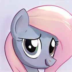 Size: 1024x1024 | Tagged: safe, artist:thisponydoesnotexist, derpibooru import, pony, gray background, neural network, simple background