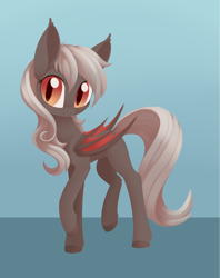 Size: 1024x1293 | Tagged: safe, artist:dusthiel, derpibooru import, oc, oc only, oc:dusty fang, bat pony, pony, bat pony oc, female, mare, slit eyes, solo