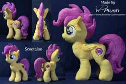 Size: 1980x1320 | Tagged: safe, artist:wdeleon, derpibooru import, scootaloo, pegasus, custom, female, filly, irl, multiple angles, photo, plushie, solo, standing, toy