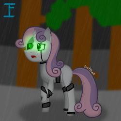 Size: 1080x1080 | Tagged: safe, artist:itzf1ker1, derpibooru import, sweetie belle, sweetie bot, pony, robot, robot pony, unicorn, female, solo