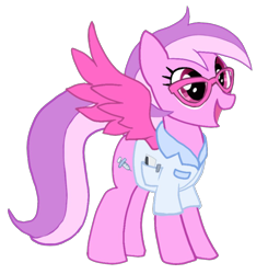 Size: 1000x1019 | Tagged: safe, artist:maomao27, derpibooru import, oc, pegasus, 2021 community collab, clothes, derpibooru community collaboration, female, glasses, pegasus oc, simple background, smiley face, solo, standing, transparent background, wings