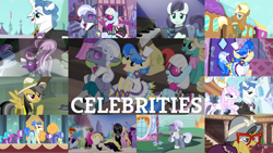 Size: 1980x1114 | Tagged: safe, derpibooru import, edit, edited screencap, editor:quoterific, screencap, a.k. yearling, blue cutie, cantaloupe (character), coloratura, daring do, fancypants, fleur-de-lis, foxxy trot, hoity toity, lavender bloom, limelight, millie, nougat praliné, photo finish, red delicious, sapphire shores, songbird serenade, trenderhoof, a dog and pony show, daring don't, for whom the sweetie belle toils, honest apple, my little pony: the movie, princess spike (episode), rarity takes manehattan, simple ways, stranger than fan fiction, suited for success, sweet and elite, the mane attraction, apple family member, code red, concord grape, countess coloratura, don neigh, glitter glow, honey curls, mare e. lynn, new wave (character), rara, spectrum shades, toadstool blossom, turbo bass, upper east side, upper east stride, vinny, whinnyfield