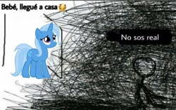 Size: 720x448 | Tagged: safe, derpibooru import, trixie, oc, meme, spanish, translated in the description