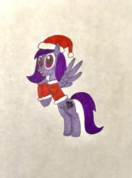 Size: 1539x2071 | Tagged: safe, artist:martialarts2003, derpibooru import, oc, pegasus, christmas, clothes, costume, cutie mark, holiday, pegasus oc, santa costume, wings