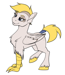 Size: 1200x1391 | Tagged: safe, artist:acesential, ponerpics import, oc, oc:frida, hippogriff, deleted from derpibooru, female, mare, solo