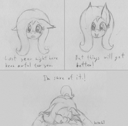 Size: 2661x2629 | Tagged: safe, artist:wapamario63, fluttershy, pegasus, pony, comic, cute, eyes closed, female, happy, hug, hugging you, mare, pov, shyabetes, sketch, sweet dreams fuel, talking to viewer, traditional art