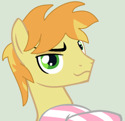 Size: 765x742 | Tagged: safe, artist:jadethepegasus, artist:ponybasesrus, derpibooru import, braeburn, earth pony, pony, base used, bedroom eyes, clothes, crossed arms, gray background, male, simple background, smiling, smirk, socks, solo, stallion, striped socks