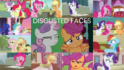 Size: 1968x1110 | Tagged: safe, derpibooru import, edit, edited screencap, editor:quoterific, screencap, apple bloom, applejack, cheerilee, fluttershy, pinkie pie, princess celestia, princess luna, rainbow dash, rarity, scootaloo, sweetie belle, alicorn, earth pony, pegasus, pony, unicorn, a royal problem, applebuck season, flutter brutter, hearts and hooves day (episode), read it and weep, she's all yak, spice up your life, the big mac question, the cutie map, cutie mark crusaders