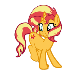 Size: 1020x1069 | Tagged: safe, artist:gmaplay, derpibooru import, sunset shimmer, pony, unicorn, simple background, solo, transparent background