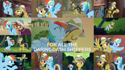 Size: 1974x1113 | Tagged: safe, derpibooru import, edit, edited screencap, editor:quoterific, screencap, a.k. yearling, daring do, rainbow dash, pegasus, pony, daring don't, daring done?, daring doubt, stranger than fan fiction, cute, daring dorable, dashabetes, faic, hug, wing hands, winghug, wings