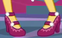 Size: 600x369 | Tagged: safe, derpibooru import, screencap, sunset shimmer, equestria girls, twilight under the stars, spoiler:eqg series (season 2), clothes, cropped, legs, pictures of legs, shoes