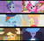 Size: 2560x2400 | Tagged: dead source, safe, edit, edited screencap, screencap, applejack, big macintosh, caramel, fluttershy, orion, pinkie pie, pokey pierce, rainbow dash, rarity, shooting star (character), soarin', spike, twilight sparkle, dragon, earth pony, pegasus, pony, unicorn, blush sticker, blushing, carajack, female, fluttermac, male, male pov, pokeypie, pov, shipping, soarindash, sparity, straight