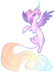 Size: 1554x2045 | Tagged: safe, artist:moshiitomo, derpibooru import, oc, draconequus, hybrid, female, interspecies offspring, magic, offspring, parent:discord, parent:princess luna, parents:lunacord, simple background, solo, transparent background