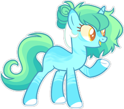 Size: 1403x1242 | Tagged: safe, artist:kurosawakuro, derpibooru import, oc, pony, unicorn, female, mare, parent:lyra heartstrings, parent:rainbow dash, parents:lyradash, simple background, solo, transparent background