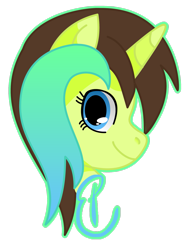 Size: 2121x2828 | Tagged: safe, artist:legenddestroye, derpibooru import, oc, oc only, oc:equine palette, unicorn, head, horn, looking at you, looking back, looking back at you, simple background, solo, transparent background, unicorn oc