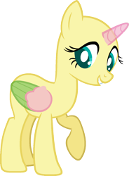 Size: 1027x1396 | Tagged: safe, artist:pegasski, derpibooru import, oc, oc only, alicorn, pony, the ticket master, alicorn oc, bald, base, eyelashes, flying, horn, looking back, raised hoof, simple background, smiling, solo, transparent background, two toned wings, wings