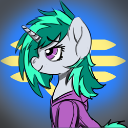 Size: 1024x1024 | Tagged: safe, artist:brainiac, derpibooru import, oc, oc:fluoride sting, pony, christmas gift, solo