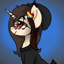 Size: 1024x1024 | Tagged: safe, artist:brainiac, derpibooru import, oc, oc:mocha bean macchiato, pony, christmas gift, solo