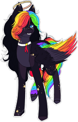 Size: 1160x1804 | Tagged: safe, artist:adakola, derpibooru import, ponerpics import, oc, oc:echo (shumpehadopts), pegasus, pony, colored wings, female, mare, multicolored wings, simple background, solo, transparent background, wings