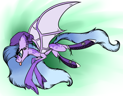 Size: 2767x2167 | Tagged: safe, artist:beamybutt, derpibooru import, oc, oc only, bat pony, pony, :p, abstract background, bat pony oc, bat wings, beanie, converse, ear fluff, ears, flying, hat, hoof fluff, male, shoes, solo, stallion, tongue, tongue out, wings