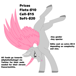 Size: 2500x2500 | Tagged: safe, artist:melodytheartpony, derpibooru import, oc, any gender, any race, any species, commission, curved horn, cute, fluffy, fundraiser, handstand, horn, upside down, your character here