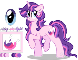 Size: 1129x869 | Tagged: safe, artist:star-gaze-pony, derpibooru import, oc, oc:rising starlight, pony, unicorn, female, mare, offspring, parent:comet tail, parent:twilight sparkle, parents:cometlight, simple background, solo, transparent background