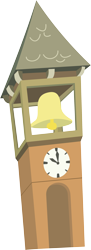 Size: 1200x3309 | Tagged: safe, artist:evilturnover, derpibooru import, putting your hoof down, season 2, bell, clock tower, no pony, simple background, transparent background, vector