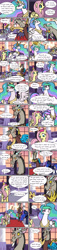 Size: 998x4389 | Tagged: safe, artist:vaiya, derpibooru import, discord, fluttershy, princess celestia, princess luna, alicorn, draconequus, pegasus, pony, comic, dialogue, female, male, mare