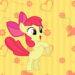 Size: 768x768 | Tagged: safe, artist:pinkiethepowerpuff, derpibooru import, apple bloom, earth pony, pony, female, filly, solo