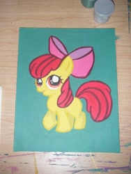 Size: 480x640 | Tagged: safe, artist:thestipplebrony, derpibooru import, apple bloom, earth pony, pony, female, filly, photo, solo