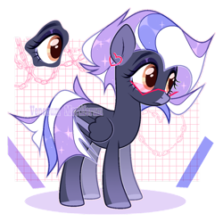 Size: 900x895 | Tagged: safe, artist:yukiiichi, derpibooru import, oc, oc only, pegasus, pony, female, glasses, mare, simple background, solo, transparent background