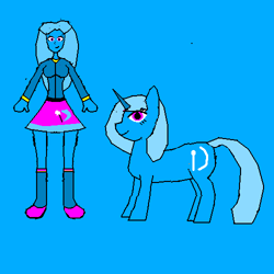 Size: 500x500 | Tagged: safe, artist:justinandrew1984-1, derpibooru import, trixie, pony, unicorn, equestria girls, smiling