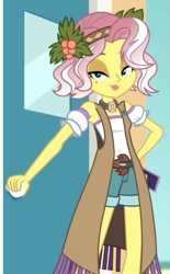 Size: 785x1268 | Tagged: safe, derpibooru import, edit, edited screencap, screencap, vignette valencia, better together, equestria girls, rollercoaster of friendship, cellphone, clothes, cropped, door, phone, smiling, solo