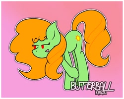 Size: 1250x1000 | Tagged: safe, artist:bu77erball, derpibooru import, oc, oc only, oc:twitch, earth pony, pony, female, gradient background, solo